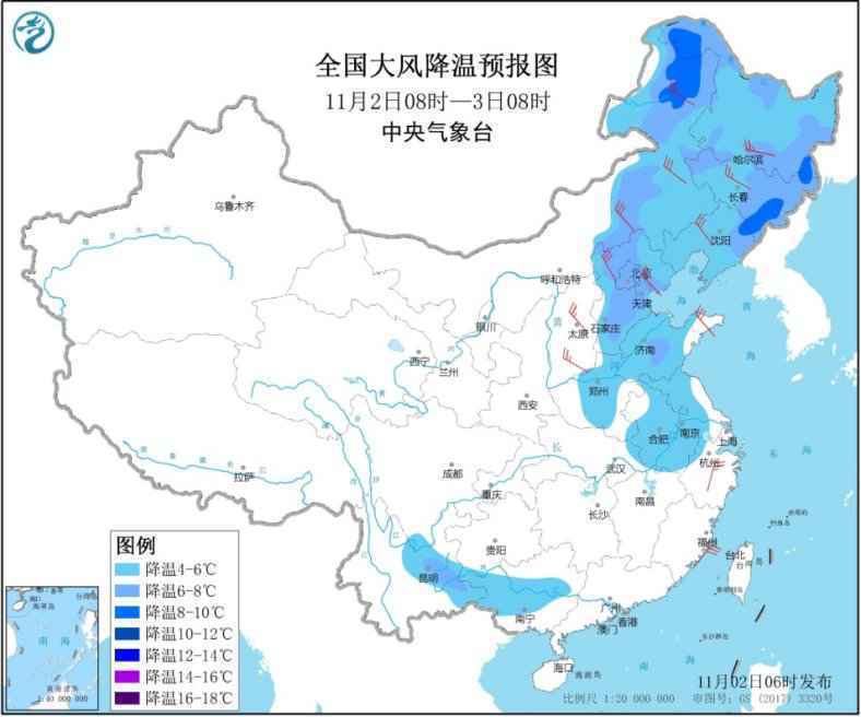 冷空气继续影响北方地区台风“天鹅”进入南海