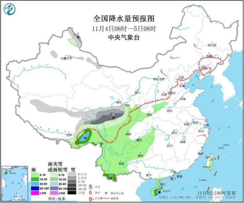 冷空气继续影响北方地区台风“天鹅”进入南海