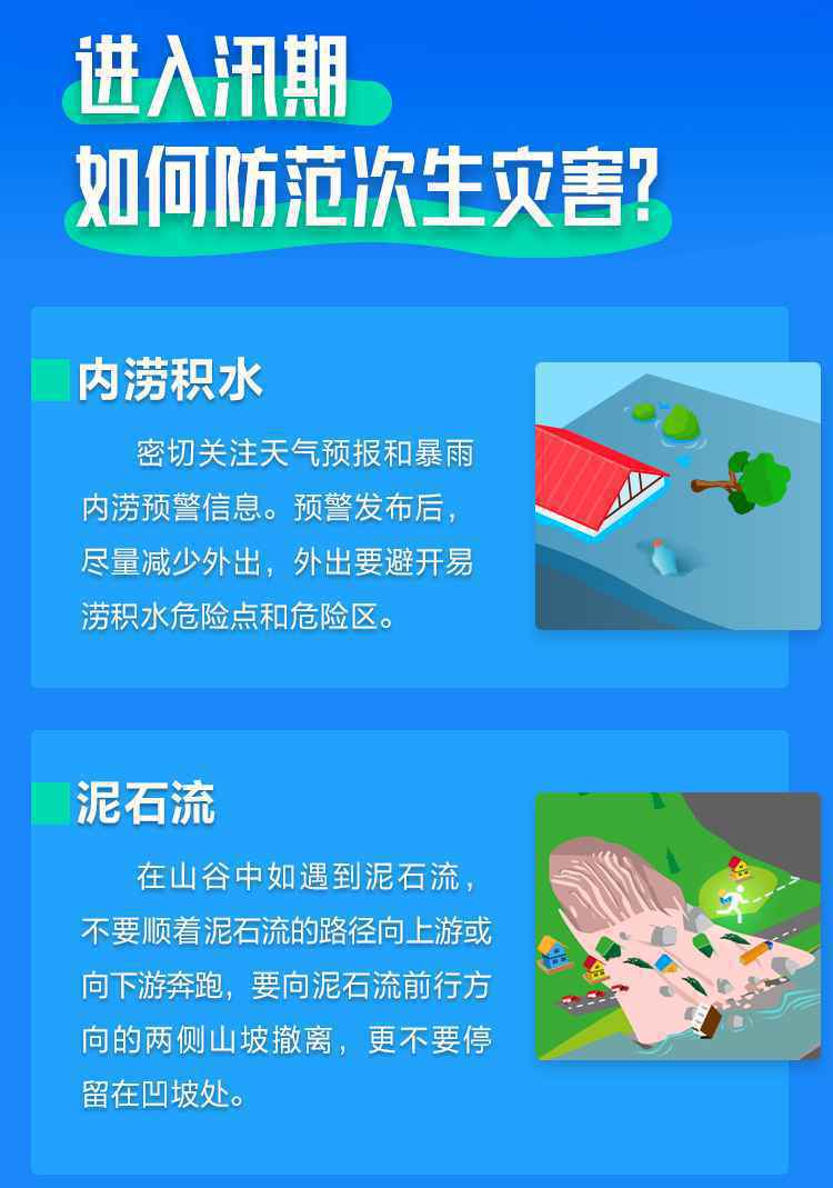 图解：夏季必须了解的防汛小知识