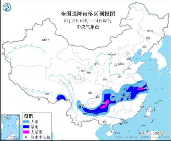 暴雨黄色预警：安徽湖南等地部分地区有大暴雨